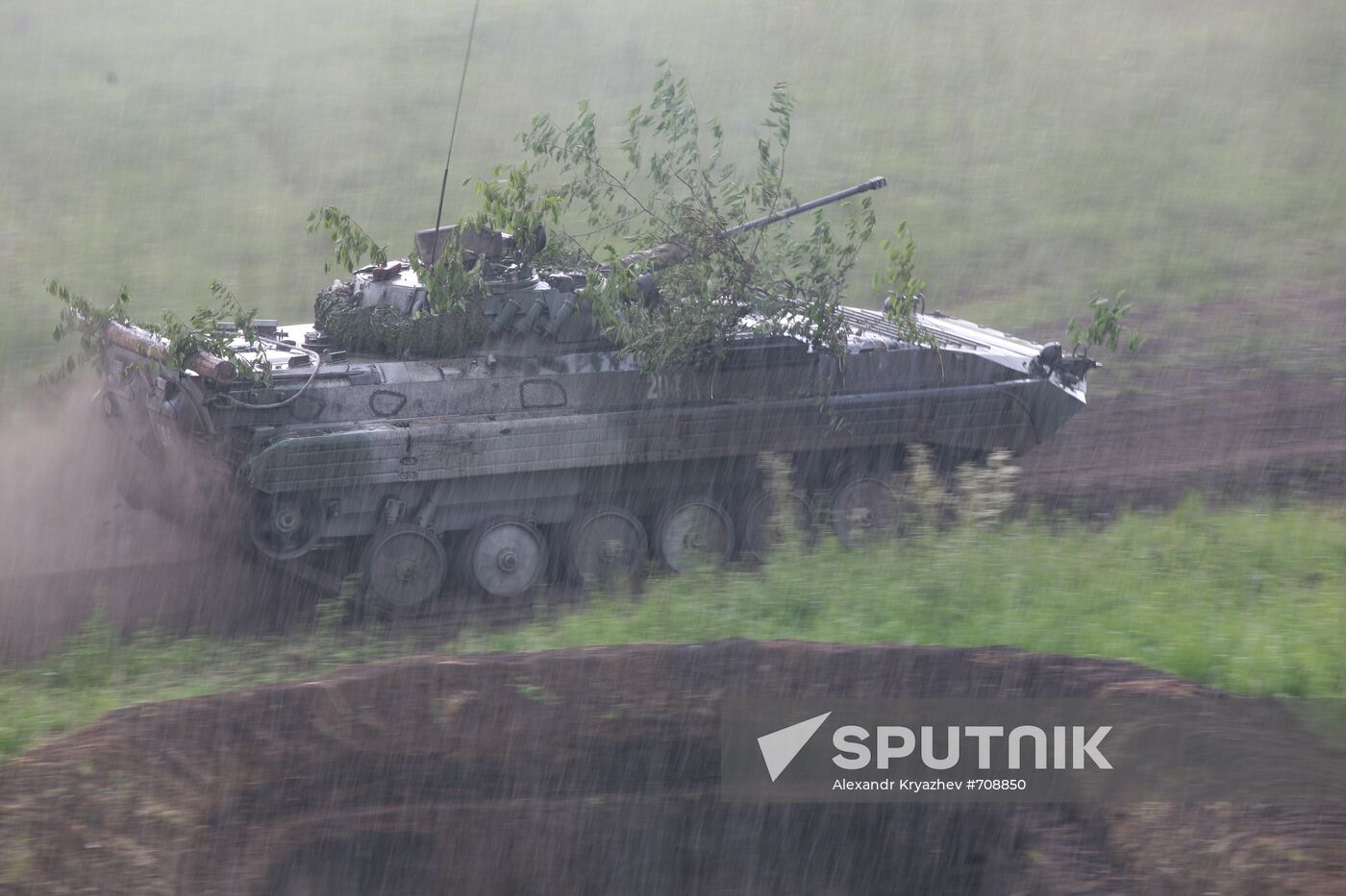 Tactical exercises of 74th motorifle brigade