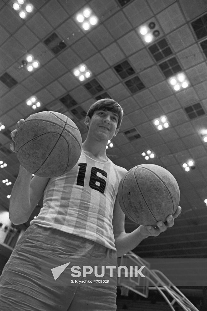 Basketball player Vladimir Tkachenko