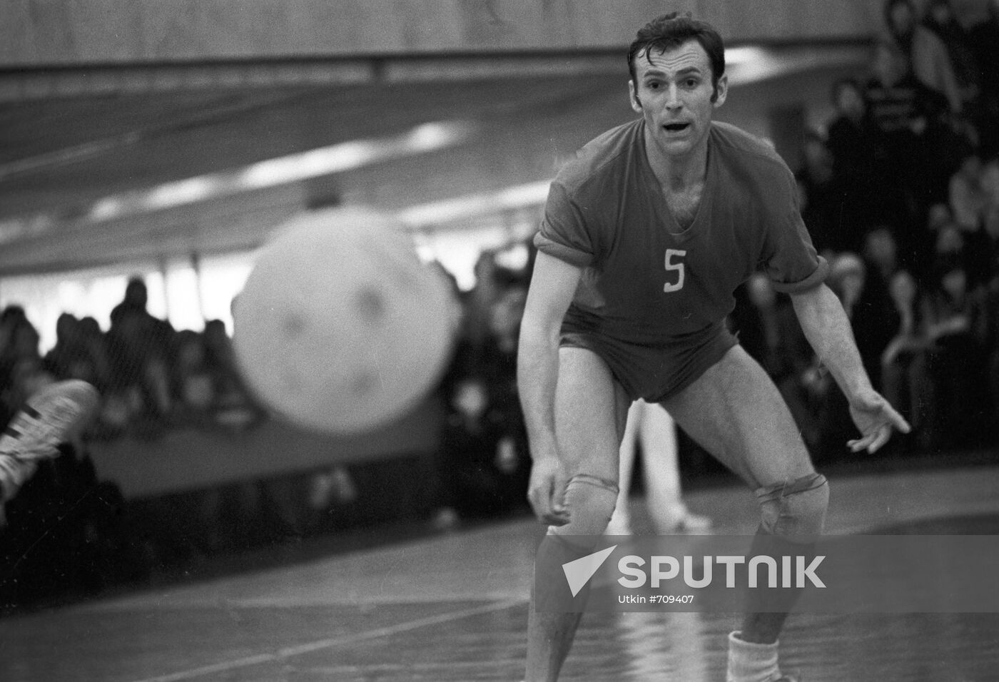 Soviet volleyball player Anatoly Polishchuk (CSKA)
