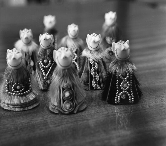 Souvenirs made by Chukchi craftsmen