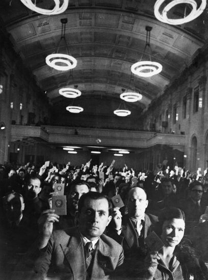 Delegates of X Komsomol Congress