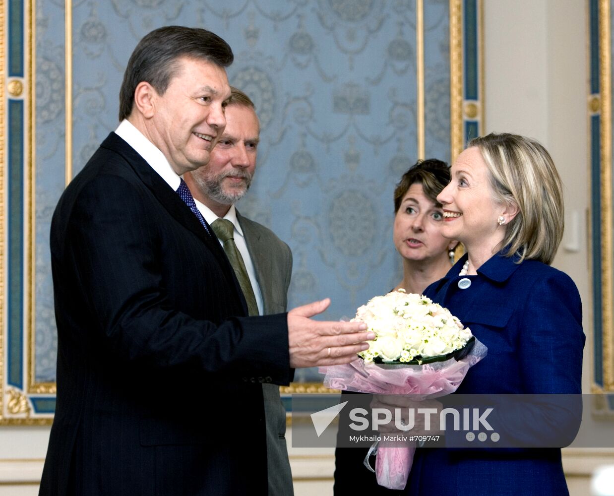 U.S. Secretary of State Clinton on official visit to Ukraine