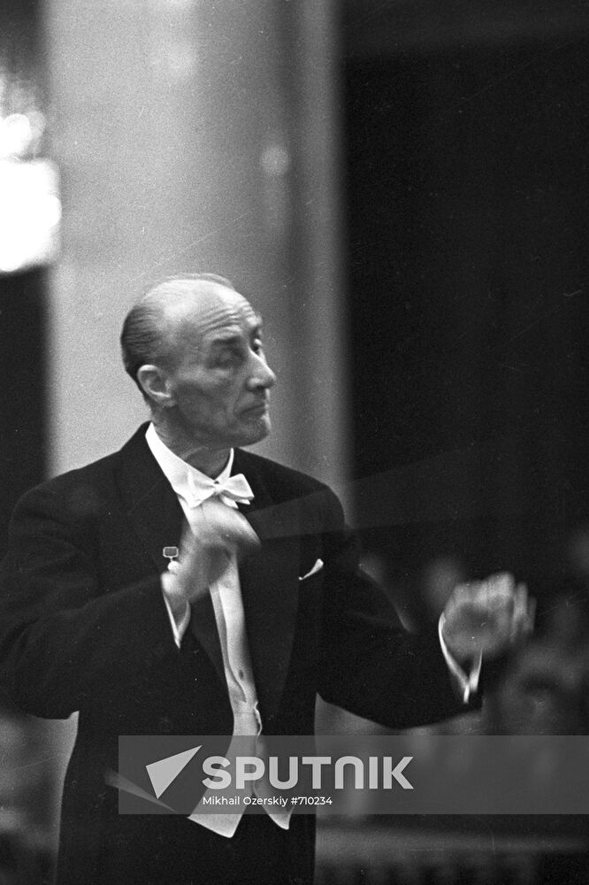 Conductor Yevgeni Alexandrovich Mravinsky