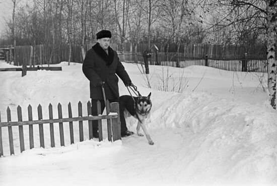 Guide-dogs trainer Prokofy Sedov