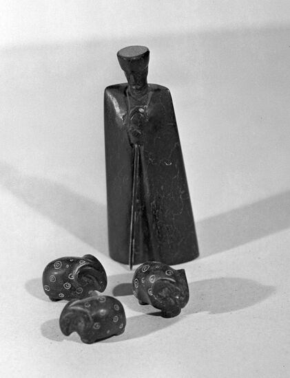 Stone figurines "Shepherd"