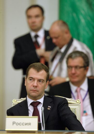 Dmitry Medvedev attends EurAsEC summit in Astana