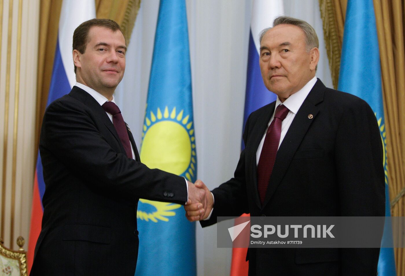 Dmitry Medvedev meets with Nursultan Nazarbayev in Astana