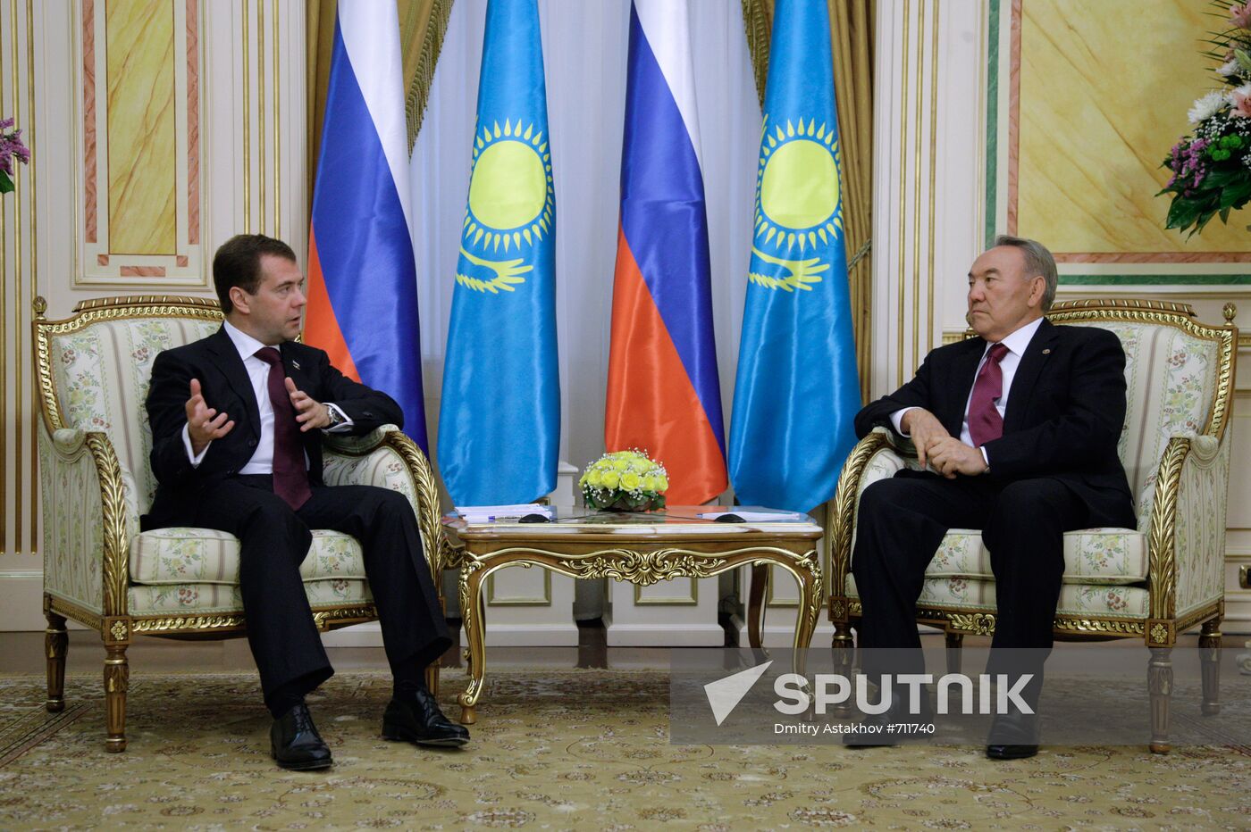 Dmitry Medvedev meets with Nursultan Nazarbayev in Astana