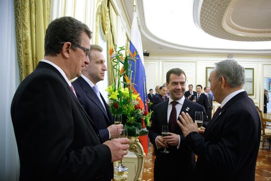 Dmitry Medvedev meets with Nursultan Nazarbayev in Astana