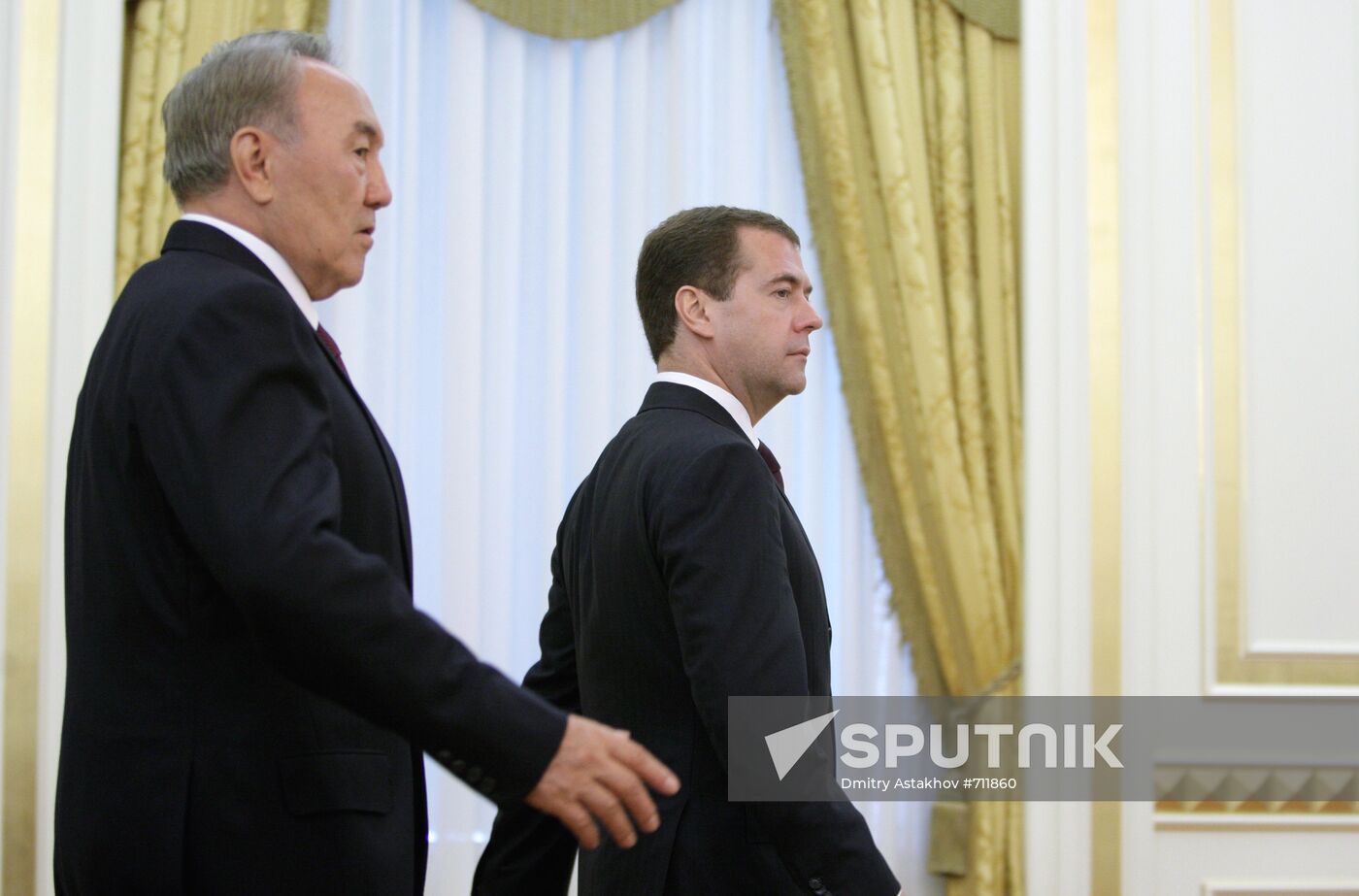 Dmitry Medvedev and Nursultan Nazarbayev meet in Astana