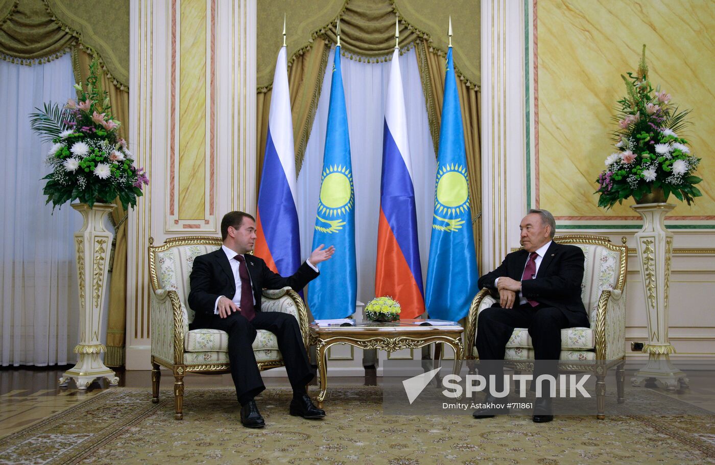 Dmitry Medvedev meets with Nursultan Nazarbayev in Astana