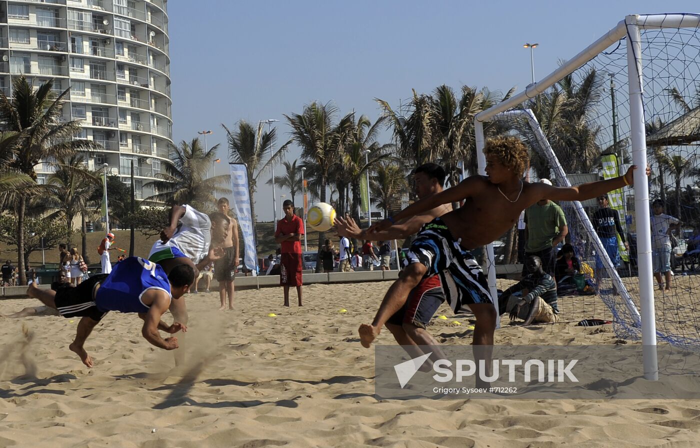 City of Durban before match between Spain and Germany