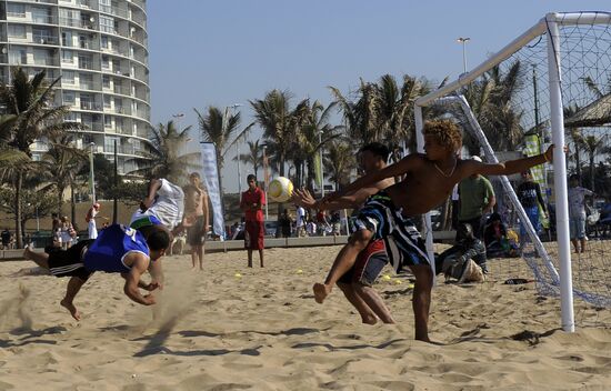 City of Durban before match between Spain and Germany