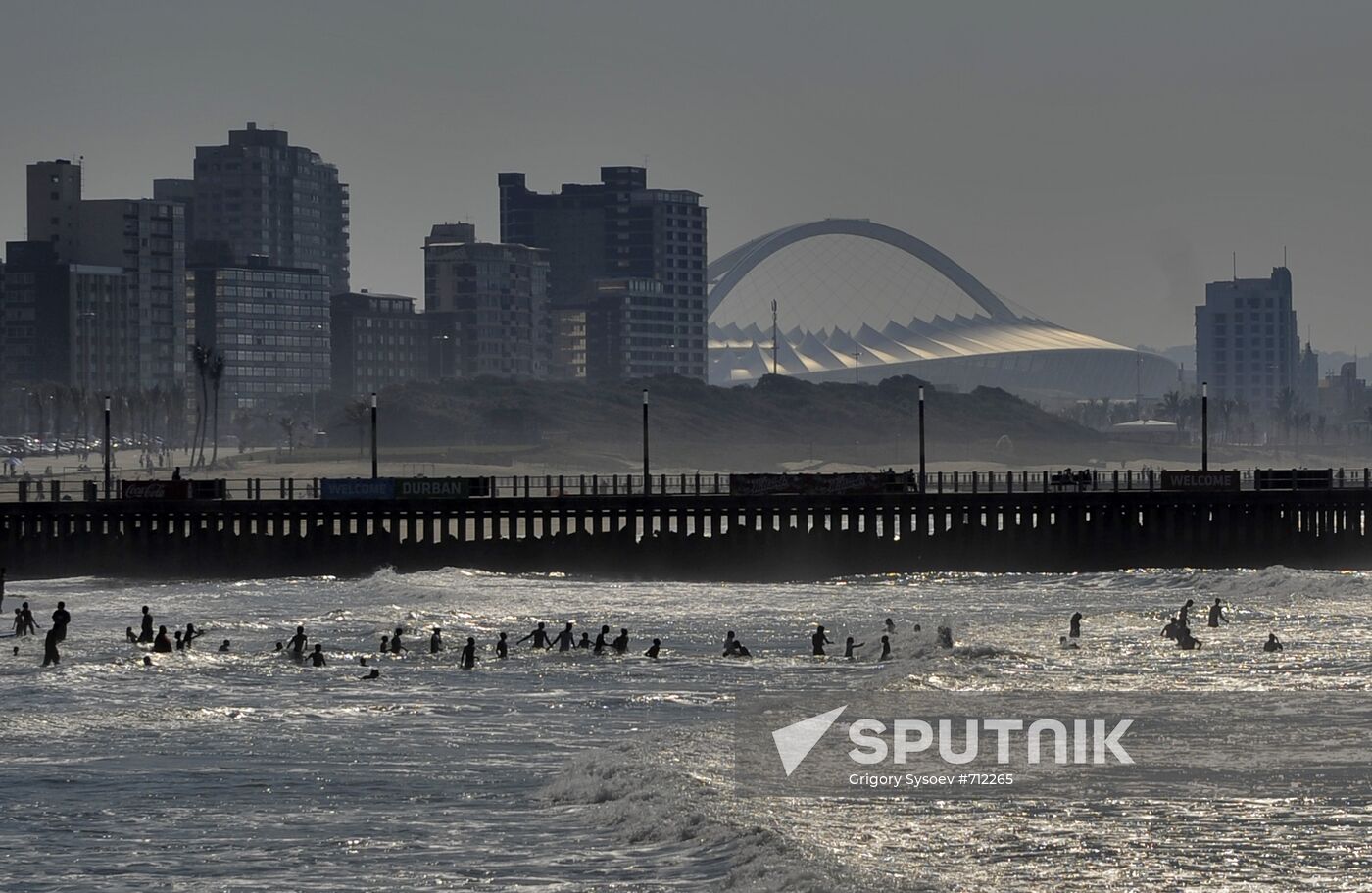 City of Durban before match between Spain and Germany