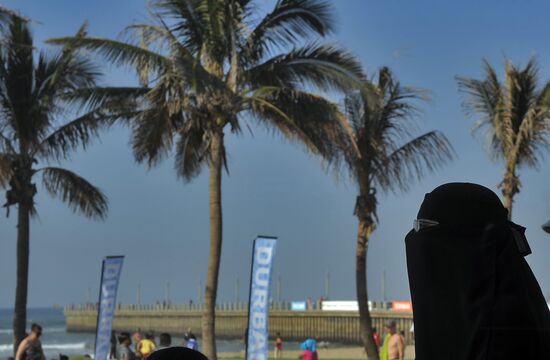 City of Durban before match between Spain and Germany