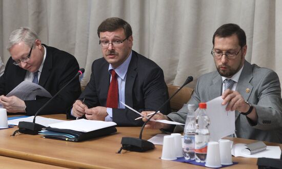 Sergei Ryabkov, Konstantin Kosachev, Alexei Arbatov