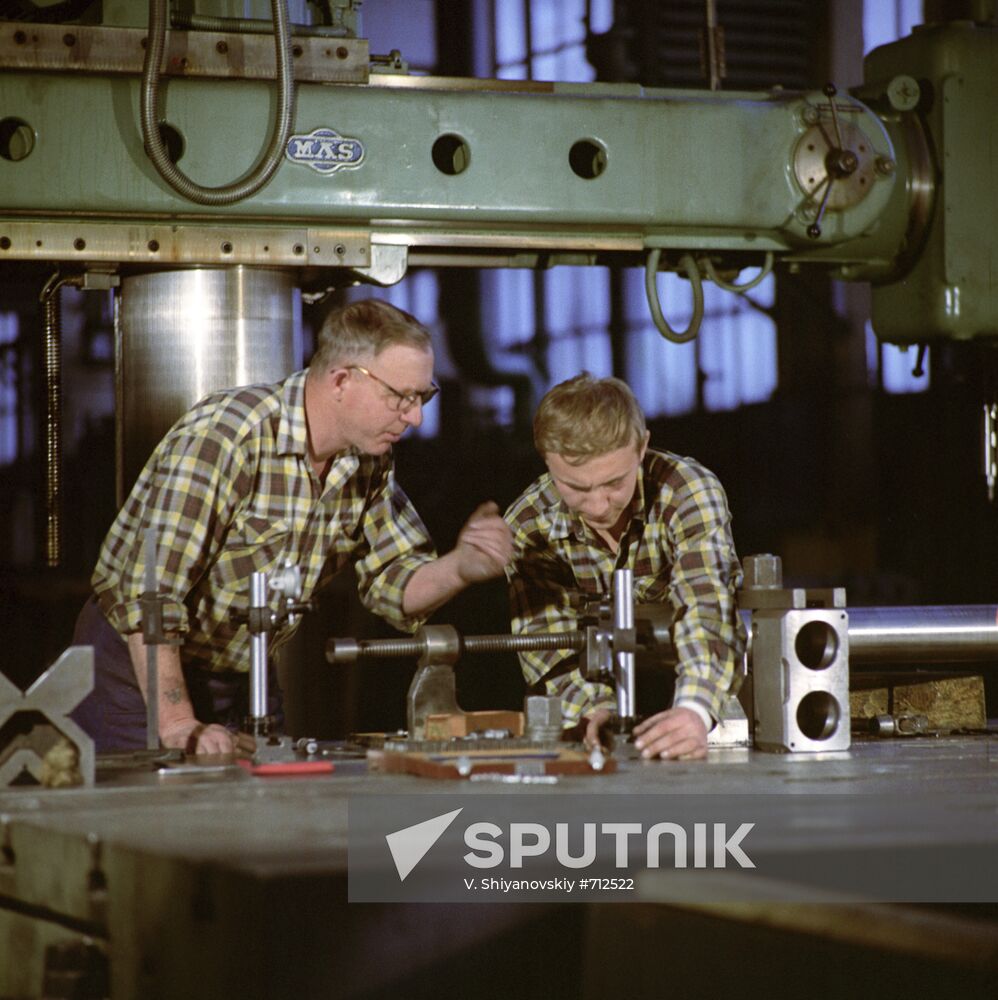 Workers at Ural Heavy Machine Building Plant
