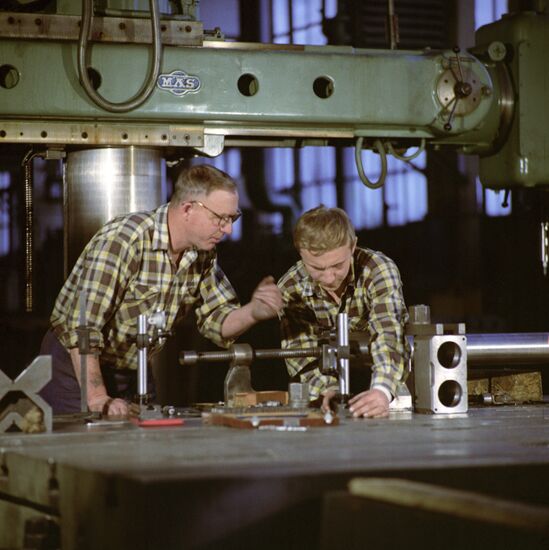 Workers at Ural Heavy Machine Building Plant
