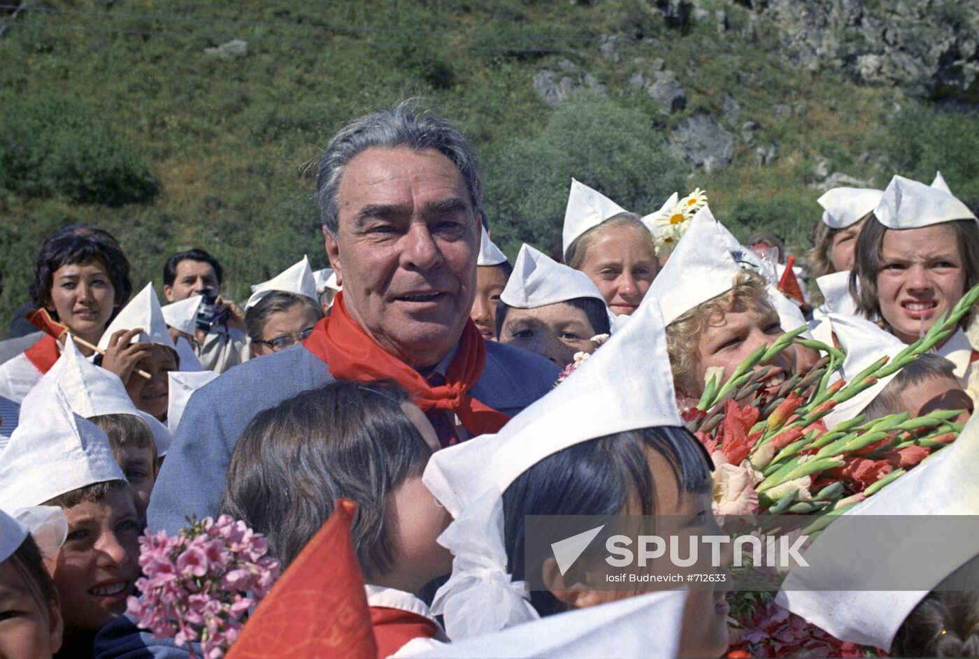 Soviet Communist leader Leonid Brezhnev