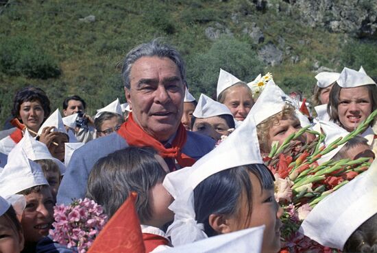 Soviet Communist leader Leonid Brezhnev