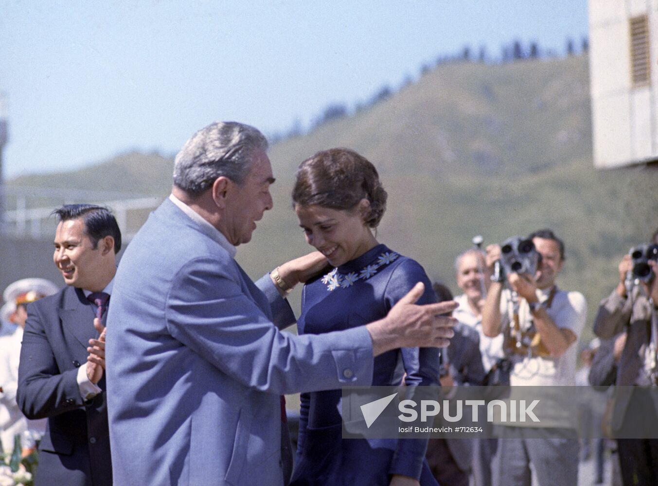 Leonid Brezhnev and Irina Rodnina