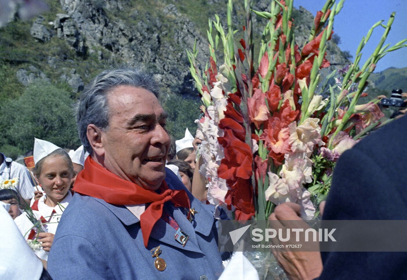 Soviet Communist leader Leonid Brezhnev
