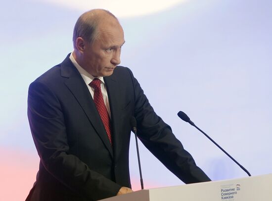 Vladimir Putin visits North Caucasus Federal District