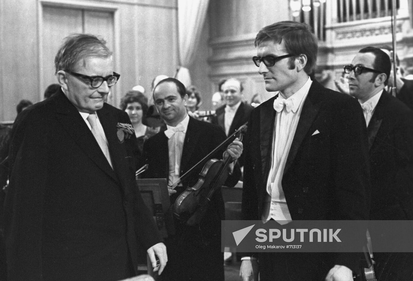 Dmitri Shostakovich with his son Maksim