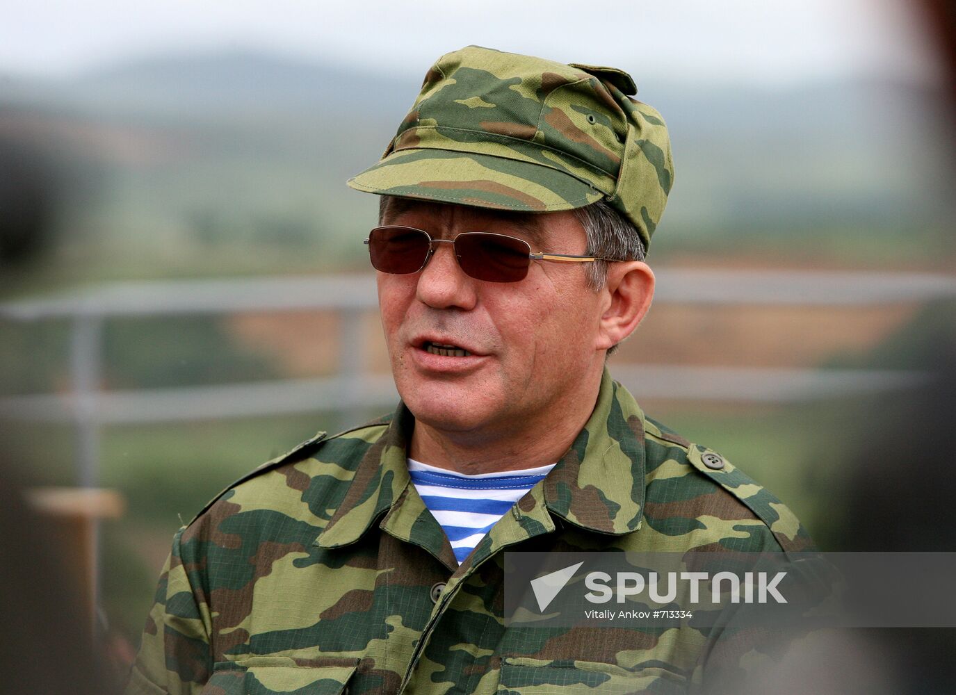 Viktor Ozerov at Vostok 2010 Exercise in Primorye Territory