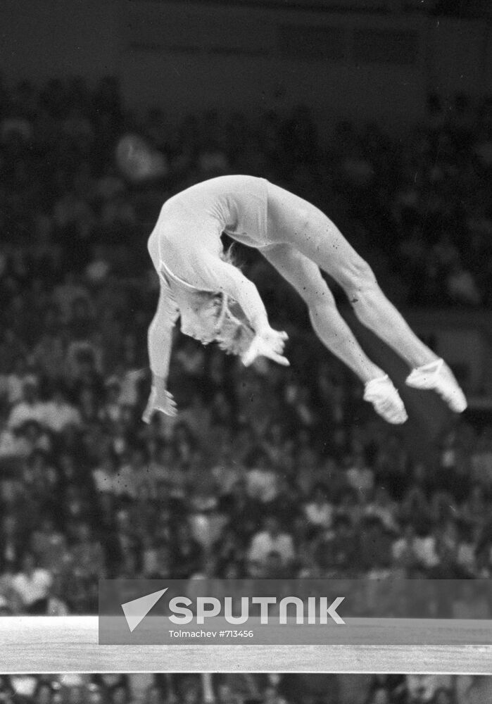 Soviet gymnast Olga Korbut