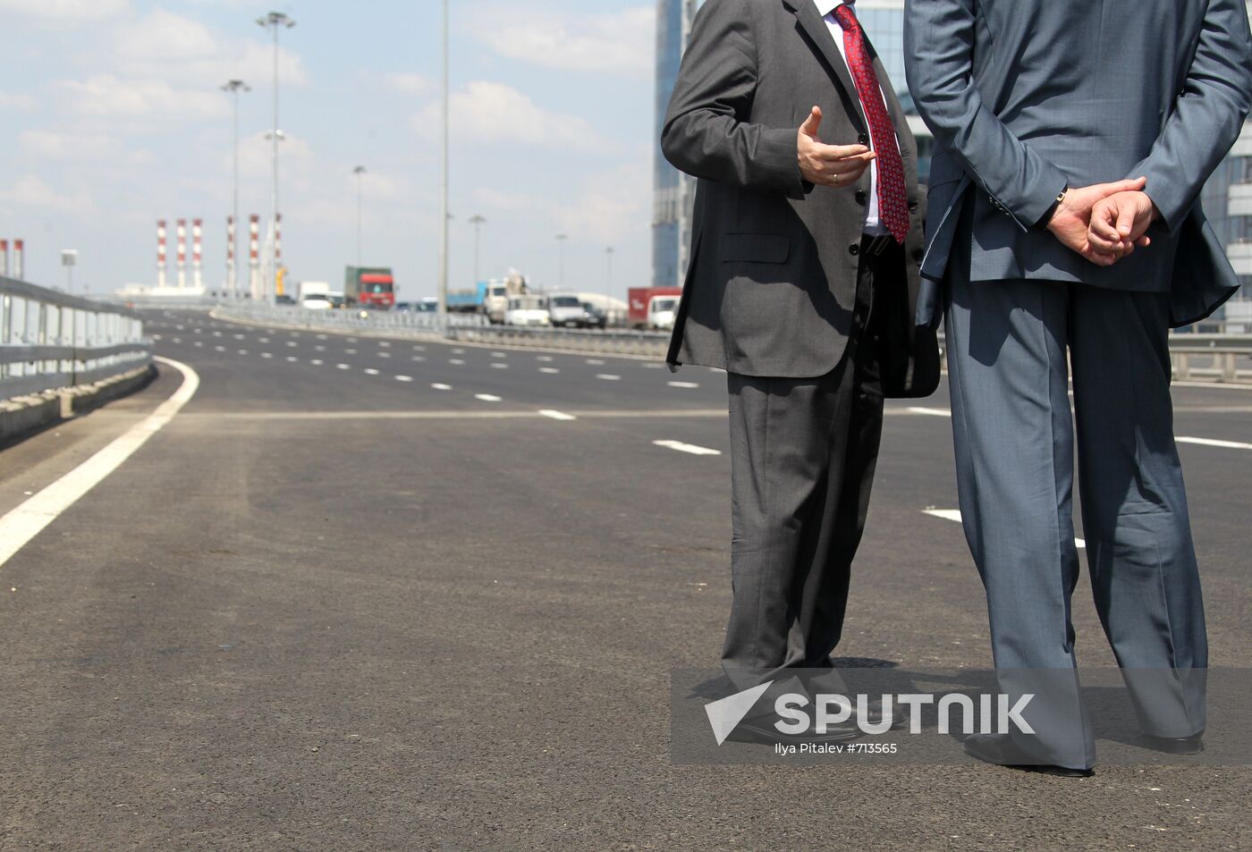 Road overpass opens near Moscow International Business Center