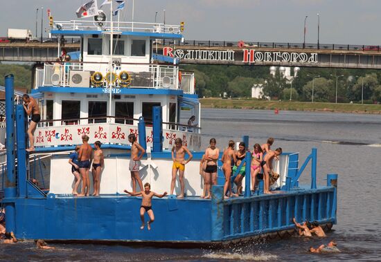 Summer heat in Veliky Novgorod