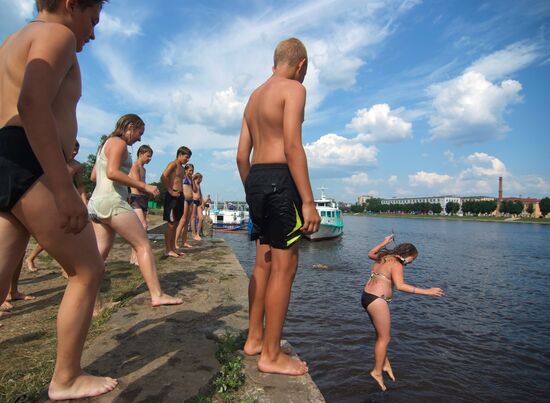 Summer heat in Veliky Novgorod