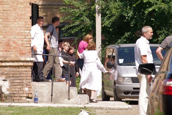 Parents of drowned children arrive in Yeisk