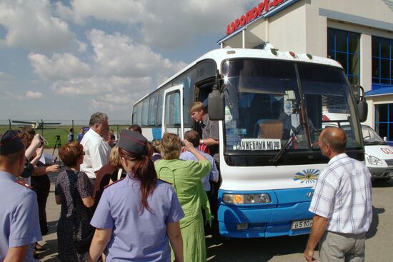 Parents of drowned children arrive in Yeisk