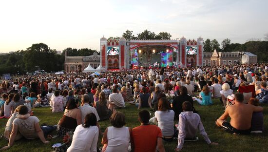 Spectators at a concert