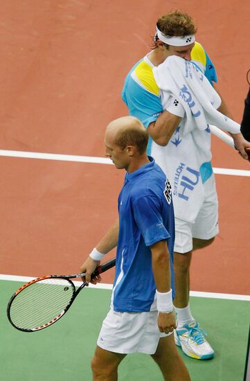 Davis Cup Quarterfinals match between Russia and Argentina