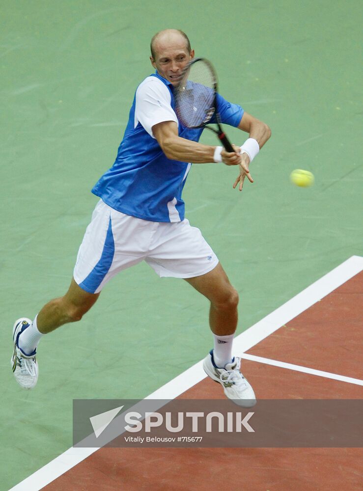 Davis Cup Quarterfinals between Russia and Argentina