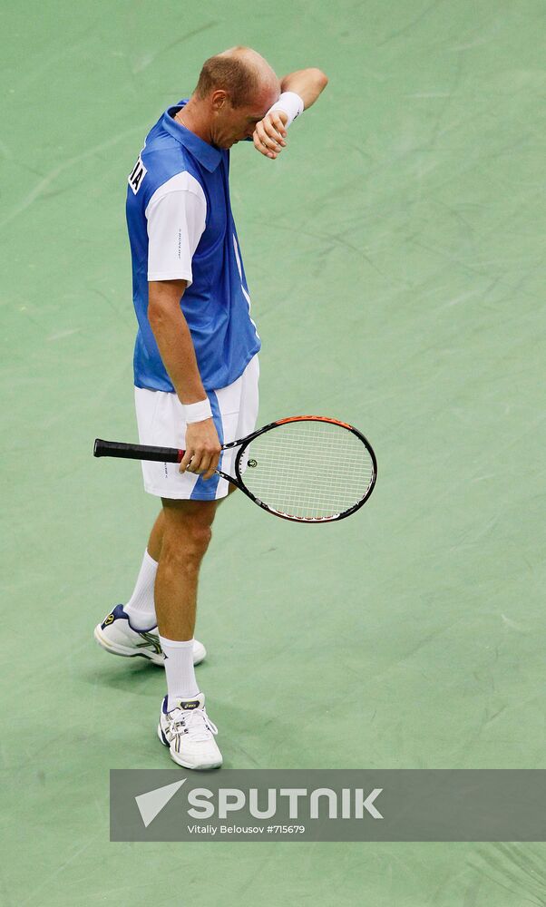 Davis Cup Quarterfinals between Russia and Argentina