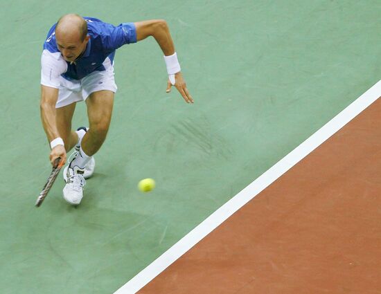 Davis Cup Quarterfinals between Russia and Argentina