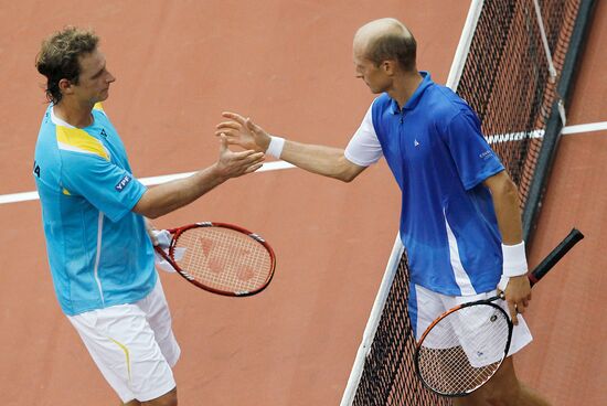Davis Cup Quarterfinals between Russia and Argentina