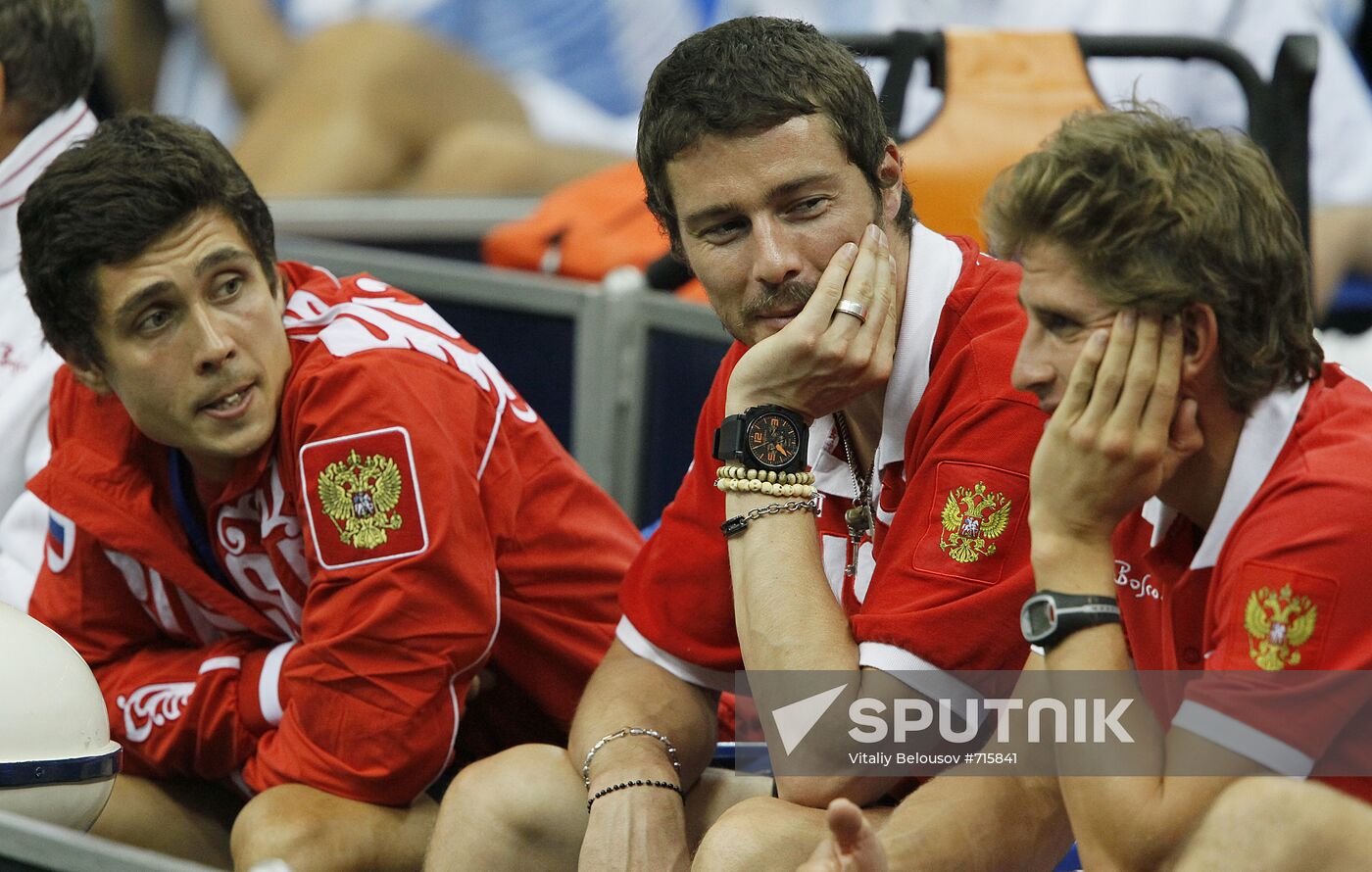 Igor Kunitsin, Marat Safin, Andrey Cherkasov