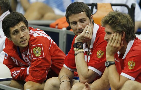 Igor Kunitsin, Marat Safin, Andrey Cherkasov