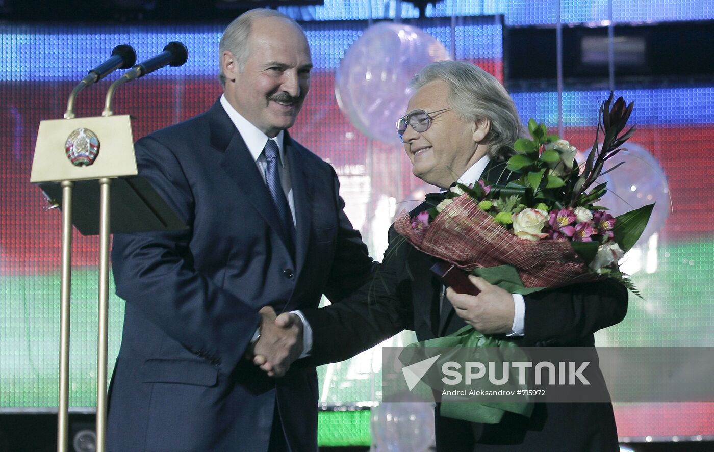 Alexander Lukashenko and Yury Antonov