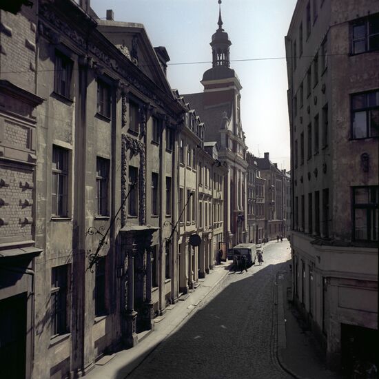 Street in old district of Riga