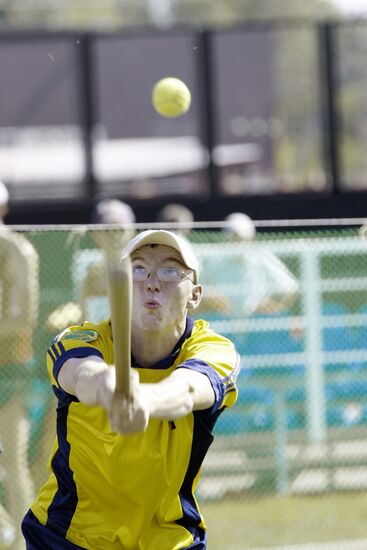 Russian Lapta (bat and ball game) competition