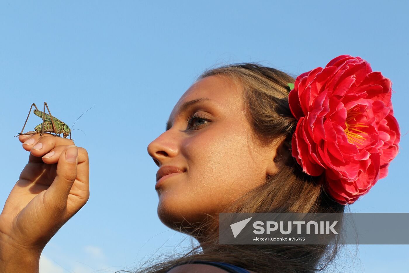 Music fan attends Nashestviye rock festival