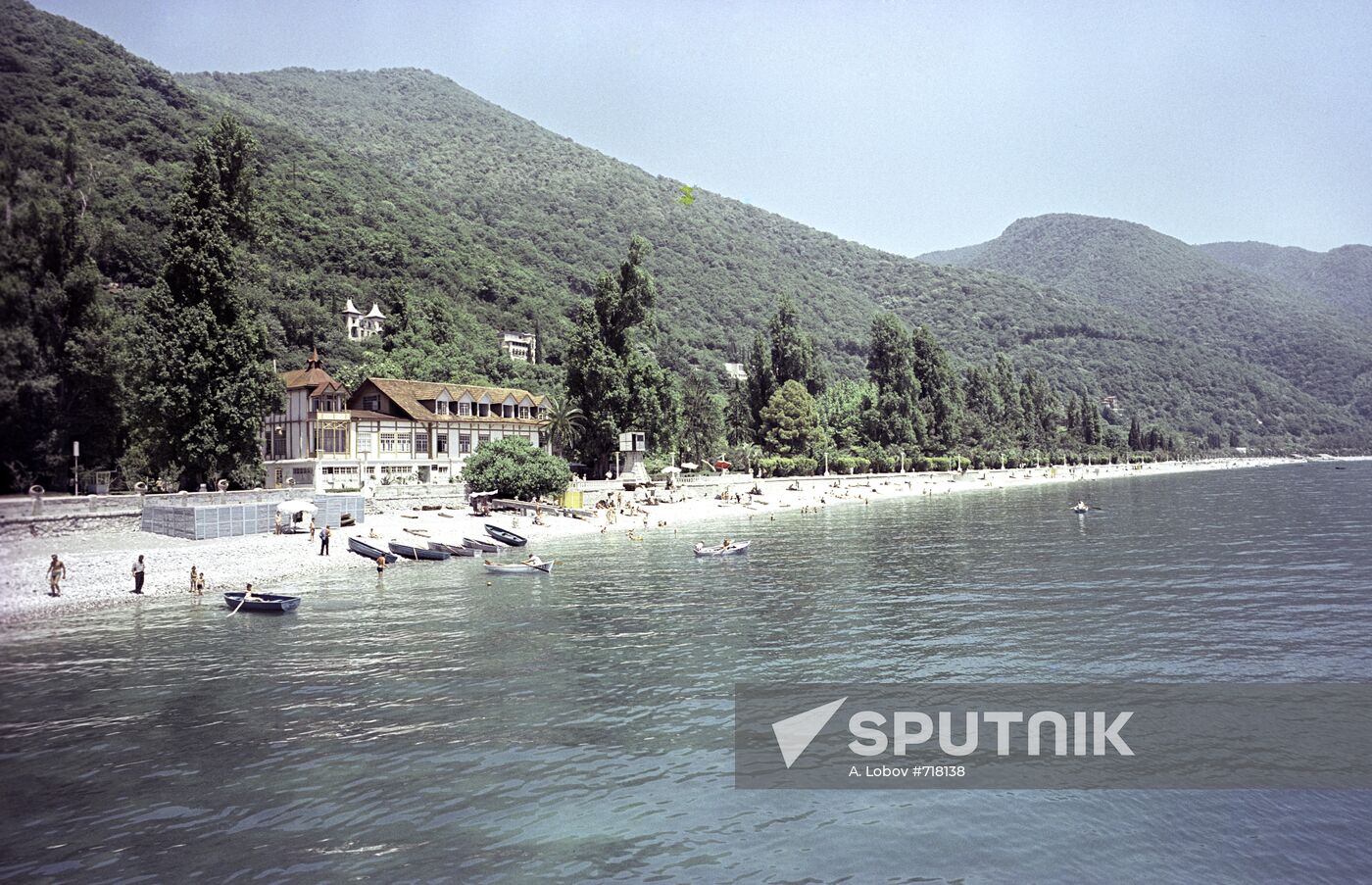 Black Sea shore in Gagra