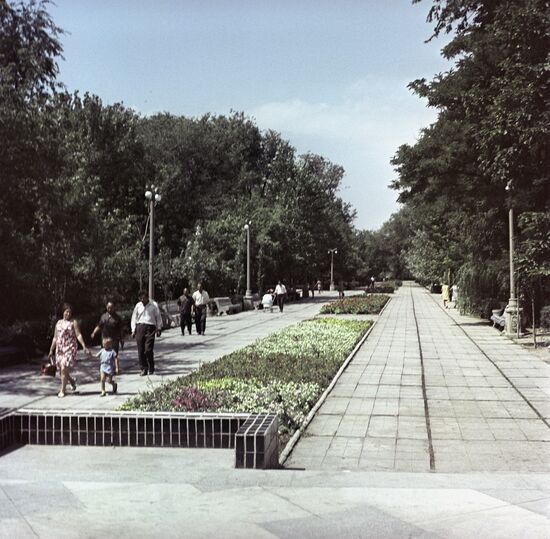 Pushkin Park in Berdyansk