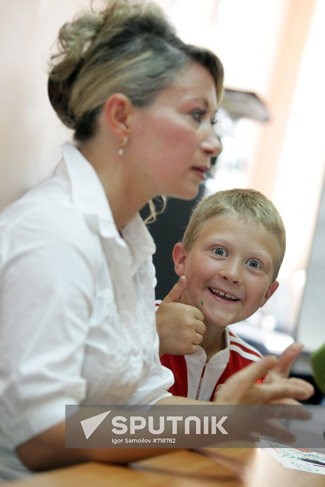 Press conference on family problems of Russia's Inga Rantala